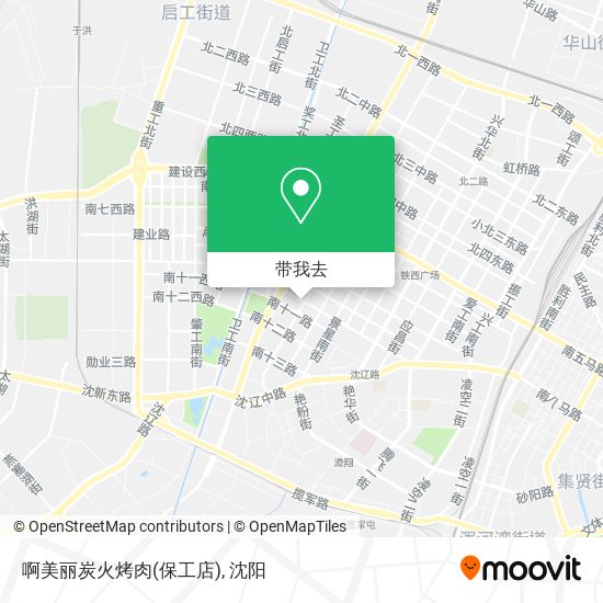 啊美丽炭火烤肉(保工店)地图