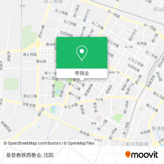 基督教铁西教会地图