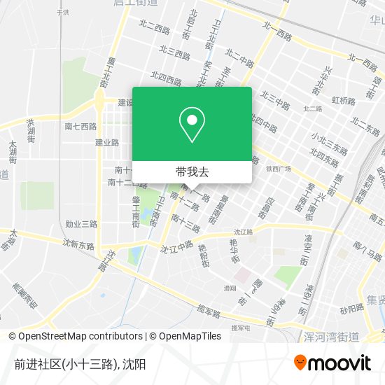 前进社区(小十三路)地图
