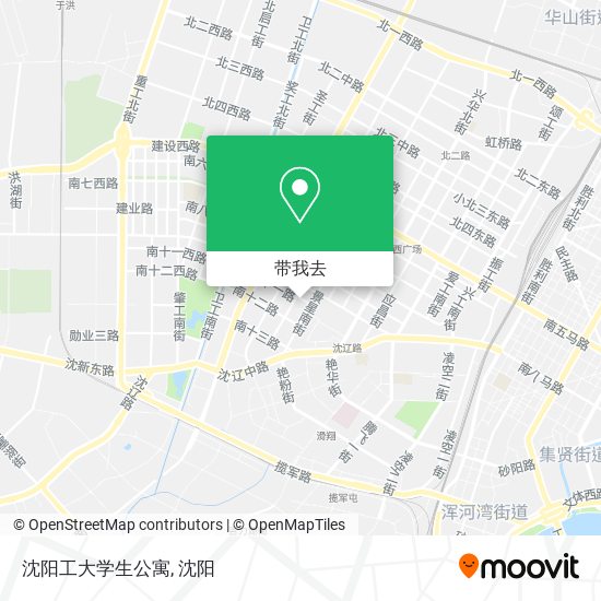 沈阳工大学生公寓地图