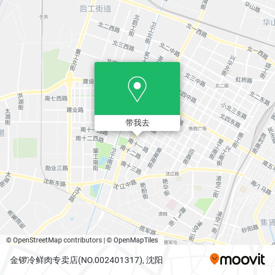 金锣冷鲜肉专卖店(NO.002401317)地图