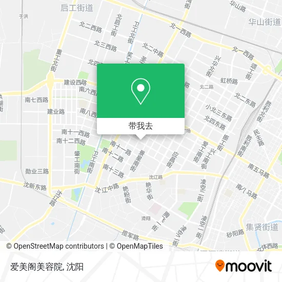 爱美阁美容院地图