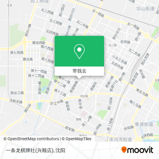 一条龙棋牌社(兴顺店)地图
