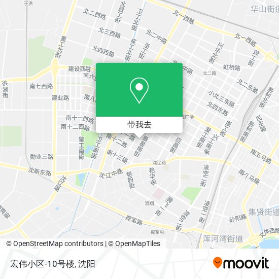 宏伟小区-10号楼地图