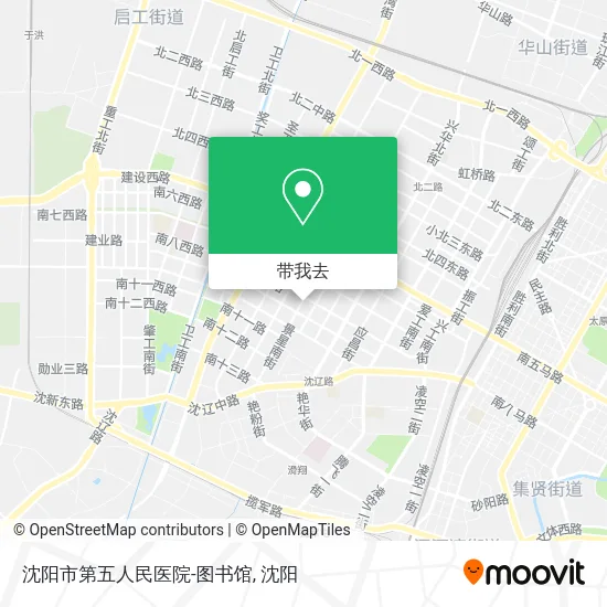 沈阳市第五人民医院-图书馆地图
