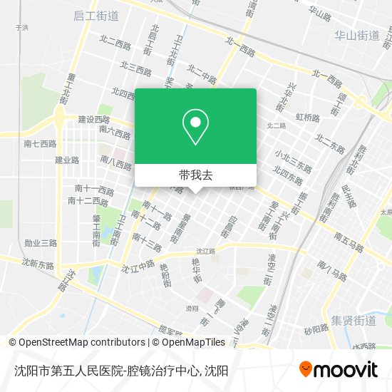 沈阳市第五人民医院-腔镜治疗中心地图