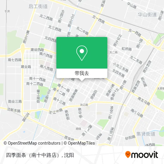 四季面条（南十中路店）地图