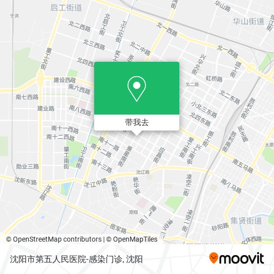 沈阳市第五人民医院-感染门诊地图