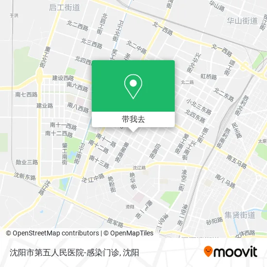 沈阳市第五人民医院-感染门诊地图