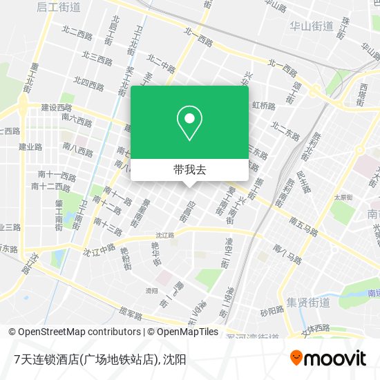 7天连锁酒店(广场地铁站店)地图