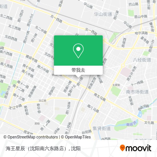 海王星辰（沈阳南六东路店）地图