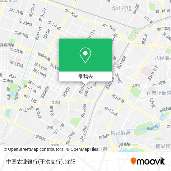 中国农业银行(于洪支行)地图