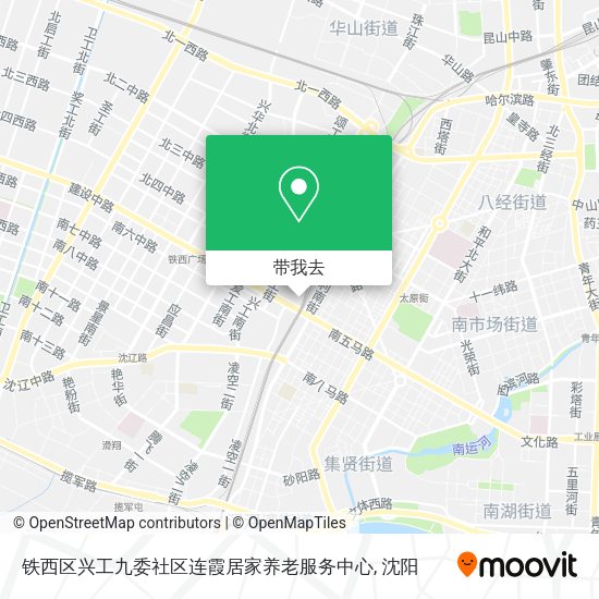 铁西区兴工九委社区连霞居家养老服务中心地图