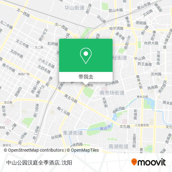 中山公园汉庭全季酒店地图