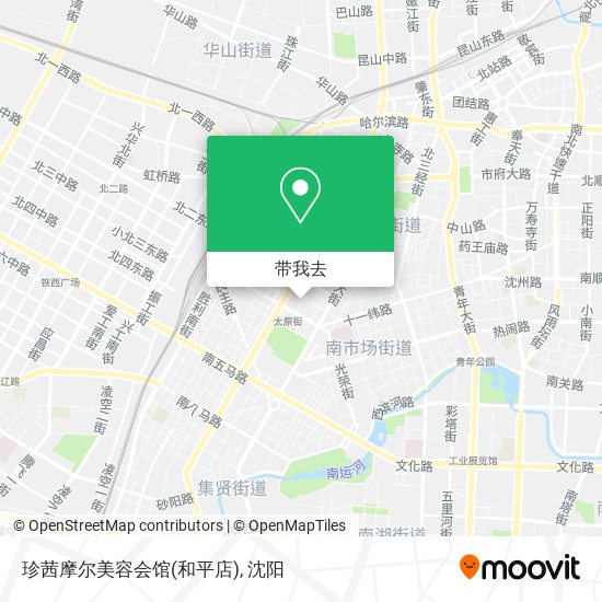 珍茜摩尔美容会馆(和平店)地图