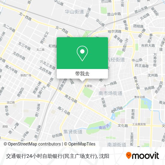交通银行24小时自助银行(民主广场支行)地图