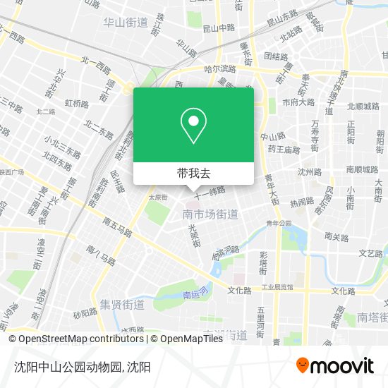 沈阳中山公园动物园地图