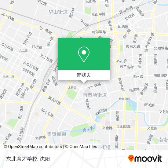 东北育才学校地图
