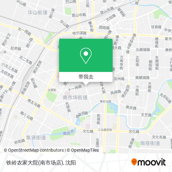铁岭农家大院(南市场店)地图