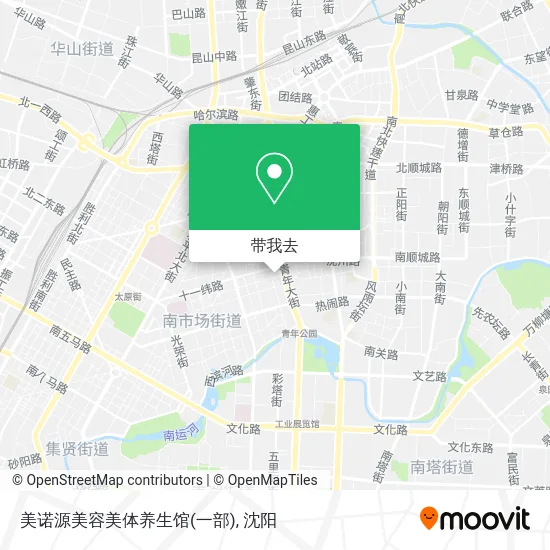 美诺源美容美体养生馆(一部)地图
