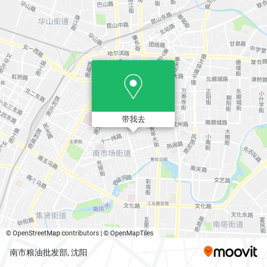 南市粮油批发部地图