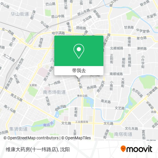 维康大药房(十一纬路店)地图