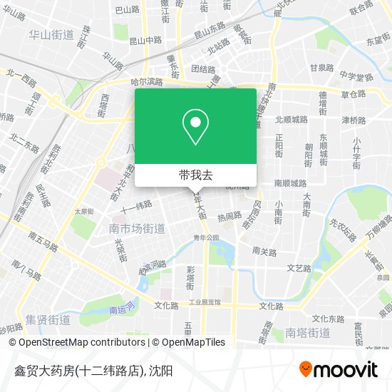 鑫贸大药房(十二纬路店)地图