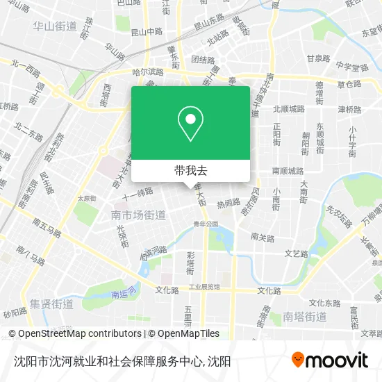 沈阳市沈河就业和社会保障服务中心地图