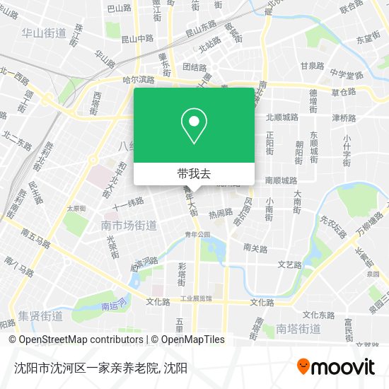沈阳市沈河区一家亲养老院地图