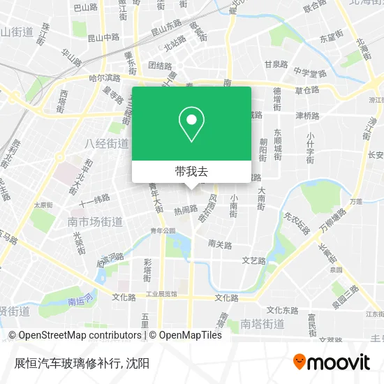 展恒汽车玻璃修补行地图