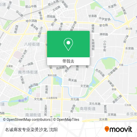 名诚廊发专业染烫沙龙地图