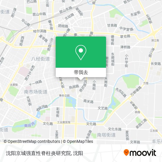 沈阳京城强直性脊柱炎研究院地图