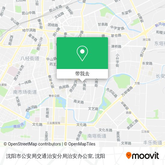 沈阳市公安局交通治安分局治安办公室地图