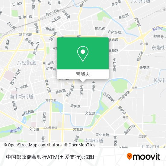 中国邮政储蓄银行ATM(五爱支行)地图