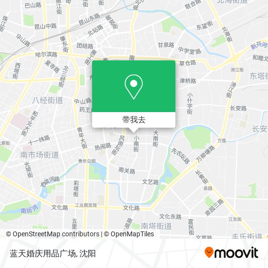 蓝天婚庆用品广场地图