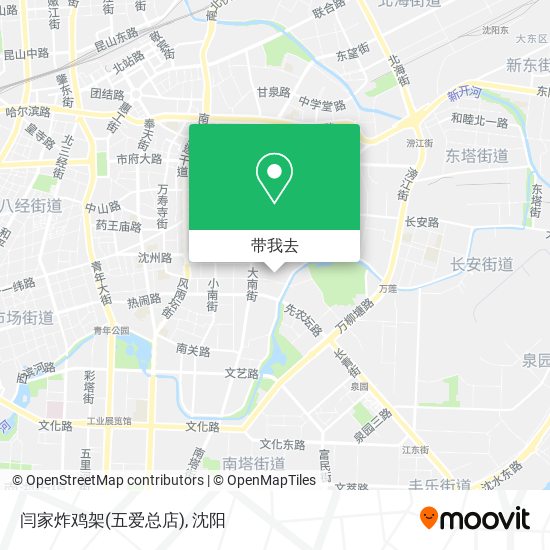 闫家炸鸡架(五爱总店)地图