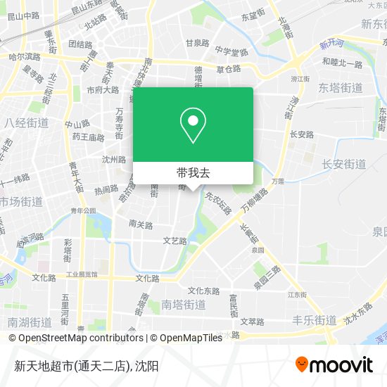 新天地超市(通天二店)地图