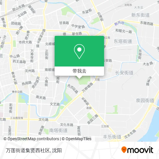 万莲街道集贤西社区地图