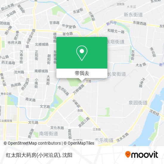 红太阳大药房(小河沿店)地图