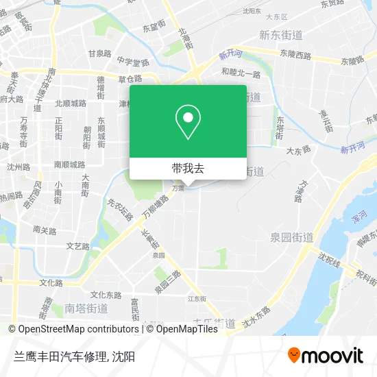 兰鹰丰田汽车修理地图
