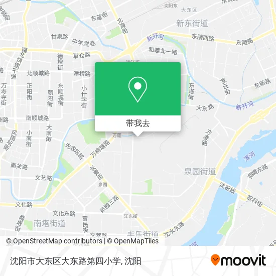 沈阳市大东区大东路第四小学地图