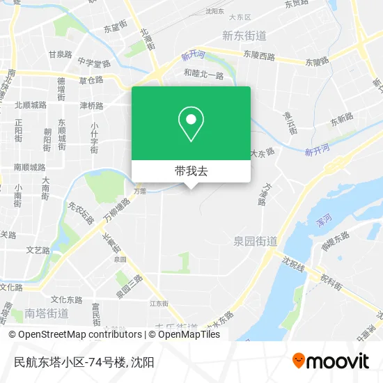 民航东塔小区-74号楼地图