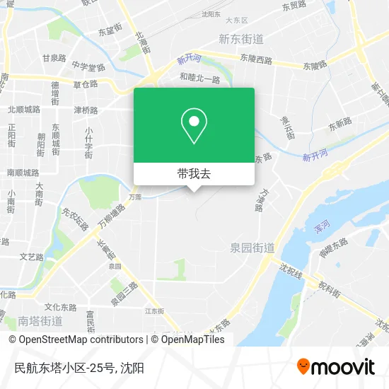 民航东塔小区-25号地图