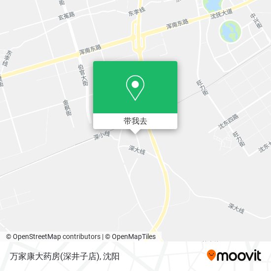 万家康大药房(深井子店)地图