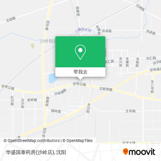 华盛国泰药房(沙岭店)地图