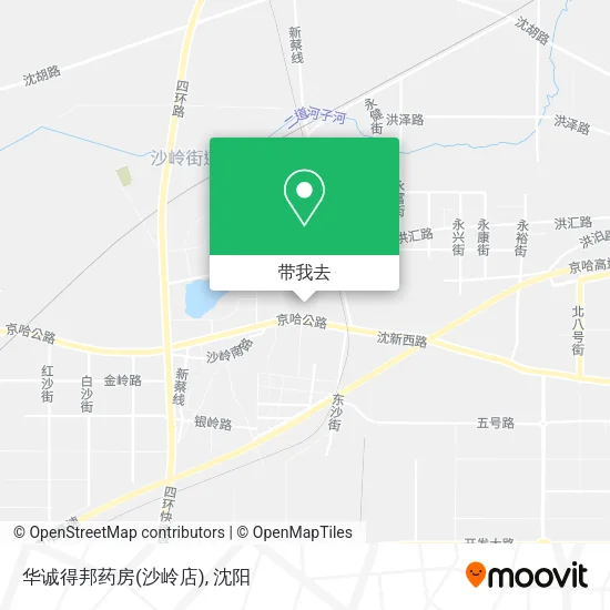 华诚得邦药房(沙岭店)地图