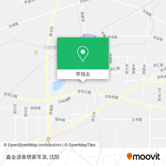 鑫金源春饼家常菜地图