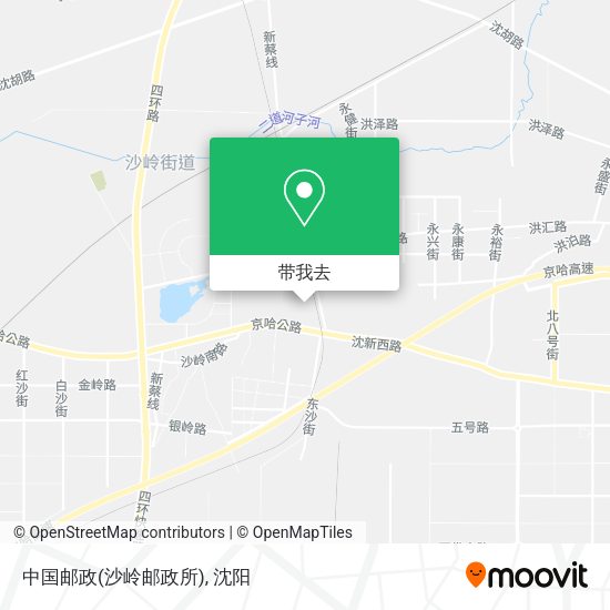 中国邮政(沙岭邮政所)地图