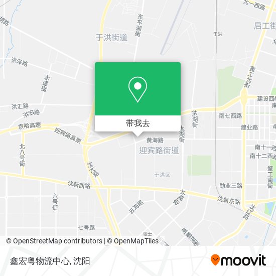 鑫宏粤物流中心地图