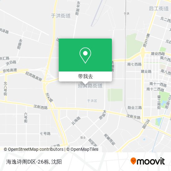 海逸诗阁D区-26栋地图